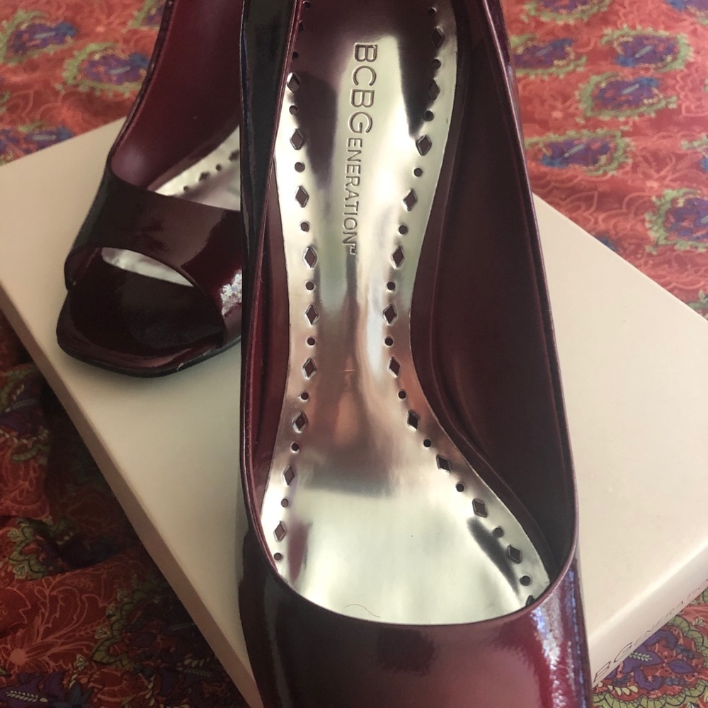 Bcbg Generation Ruby Red Heels 7m - image 3